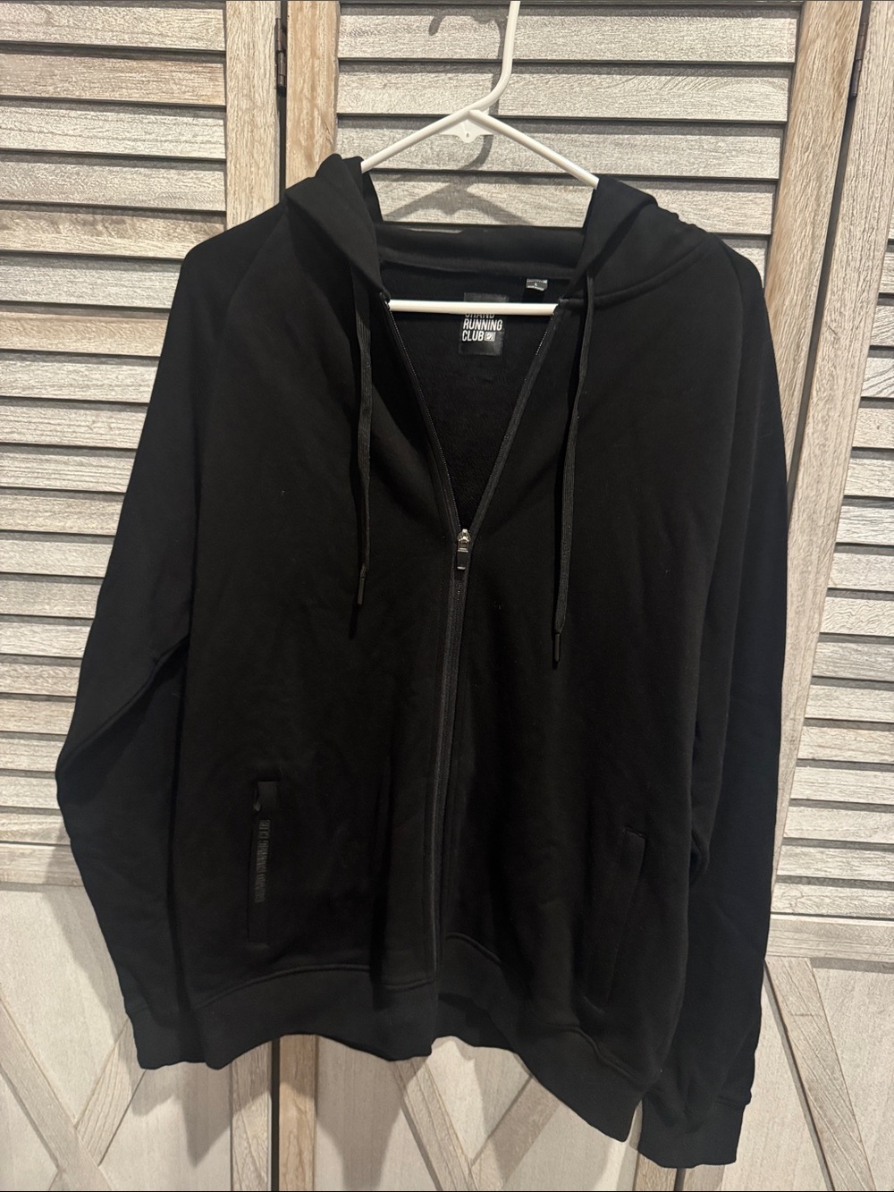 Grand Running Club Black(Phantom)  Full-Zip Hudson Hoodie Sweater Size large